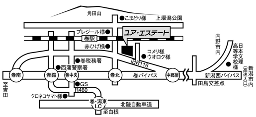 有限会社ユア・エステート（会社案内図）